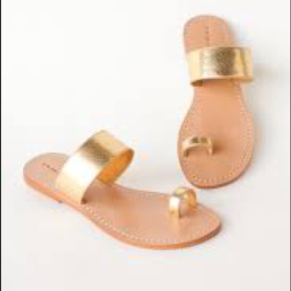 Trina Turk gold Palermo sandals